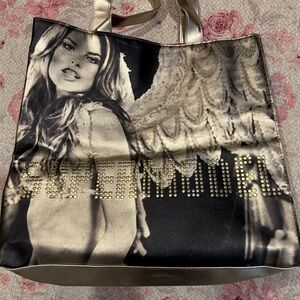 Vintage Victoria’s Secret VS Supermodel Angel Stylish Black and Gold Tote Bag
